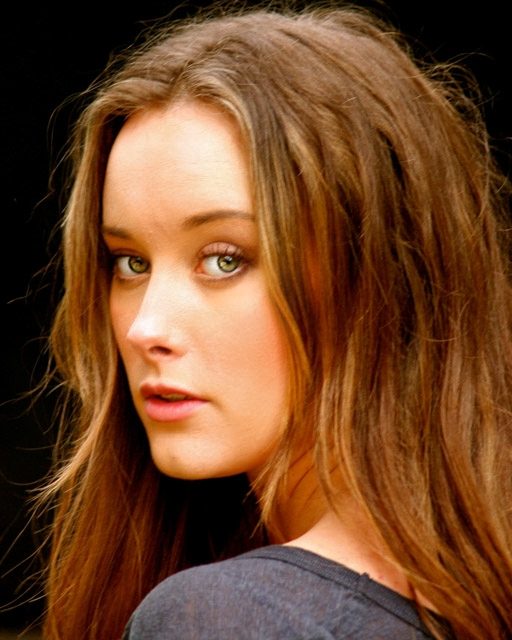 Young actress with green eyes