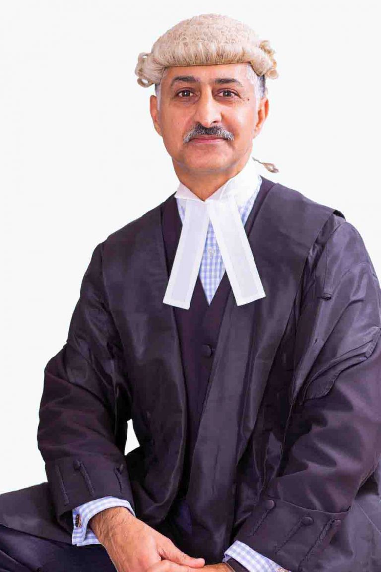 Kings Counsel in robe and wig